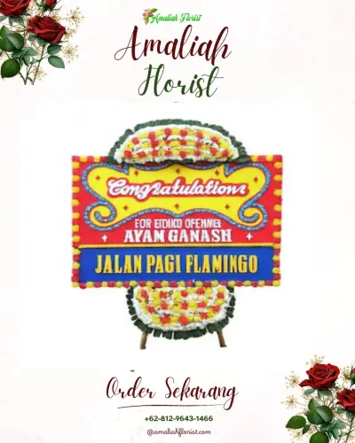 Bunga Papan Congratulation di Pasanggrahan Baru